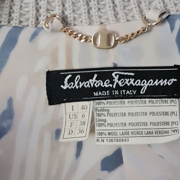 Salvatore Ferragamo Bomber Jacket Dusty Blue - Picture 6 of 13